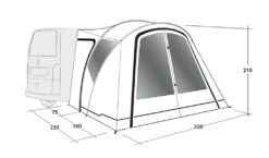 Outwell Lakecrest Drive Away Awning 34 Outwell Lakecrest Drive Away Awning -Sports Equipment Store 111166 lakecrest drawing perspective2