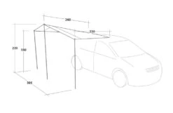 Outwell Fieldcrest Canopy -Sports Equipment Store 111239 fieldcrest canopy drawing perspective2