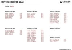 Outwell Universal Tent Awning Size 6 -Sports Equipment Store 11129513