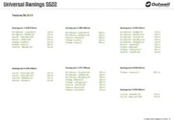 Outwell Universal Tent Awning Size 6 -Sports Equipment Store 111295 12