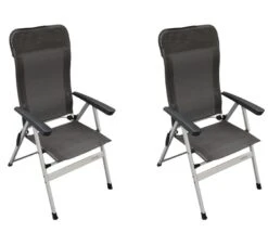 Vango Highbury Textilene Chair (Two Chair Pack) -Sports Equipment Store 2022 vango furniture chairs highbury textilene shadow grey hi double chair mediumsquare 1
