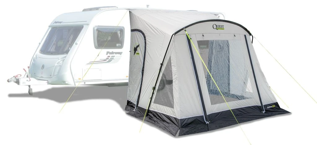 Quest Falcon 260 Poled Porch Caravan Awning 4 Quest Falcon 260 Poled Porch Caravan Awning - Image 2