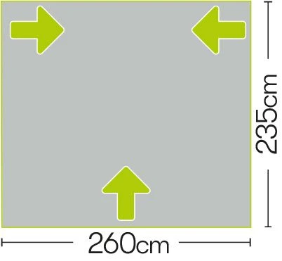 Quest Falcon 260 Poled Porch Caravan Awning 9 Quest Falcon 260 Poled Porch Caravan Awning - Image 7