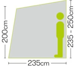 Quest Falcon Air 260 Porch Awning -Sports Equipment Store a3501a 6 photo