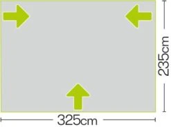 Quest Falcon Air 325 Porch Awning -Sports Equipment Store a3502a 7 photo