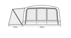 Outdoor Revolution Airedale 7.0SE Including Footprint & Lounge Liner -Sports Equipment Store airedale 7se floorplan 3