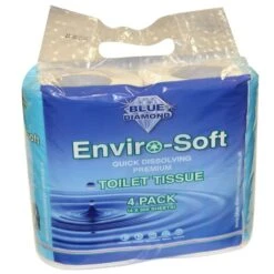 Blue Diamond Enviro-Soft Premium Toilet Tissue 4 Pack -Sports Equipment Store bd205 1