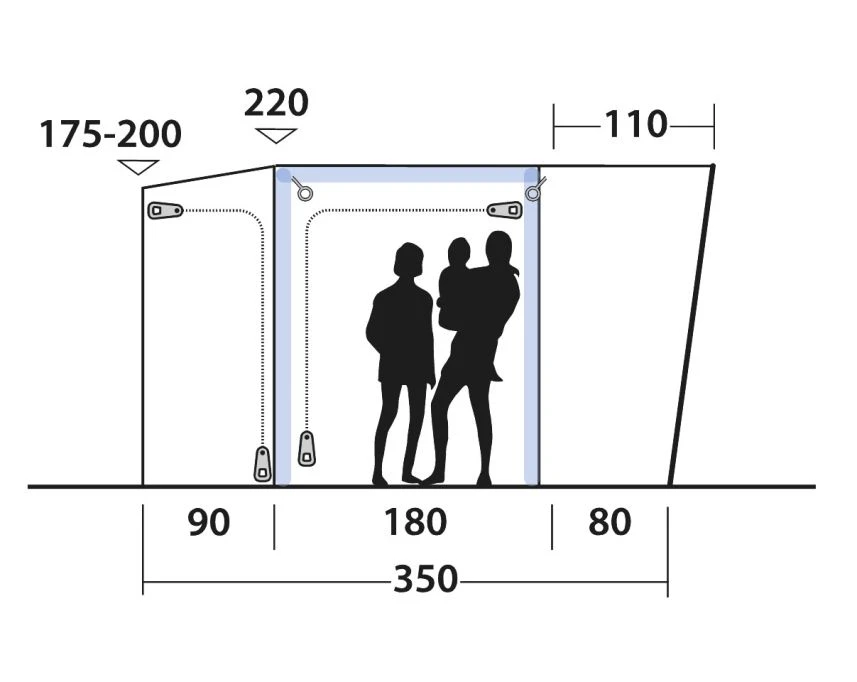 Outwell Maryville 260SA Flex Drive Away Air Awning 17 Outwell Maryville 260SA Flex Drive Away Air Awning - Image 15