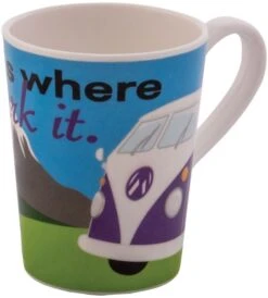 Quest Home Is Where You Park It Mug (Camper Van) -Sports Equipment Store camper van mug 1