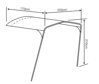 Outdoor Revolution Camp Star Sun Canopy 500XL / 600 / 1200 9 Outdoor Revolution Camp Star Sun Canopy 500XL / 600 / 1200 - Image 7