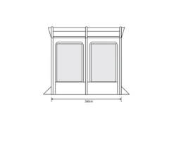 Outdoor Revolution Eden Air 260 Caravan Awning -Sports Equipment Store eden air 260 2 2