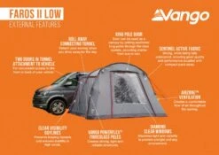 Vango Faros II Low Drive Away Awning -Sports Equipment Store faros ii low 1