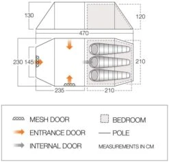 Vango Kibale 350 Tent -Sports Equipment Store kibale 1