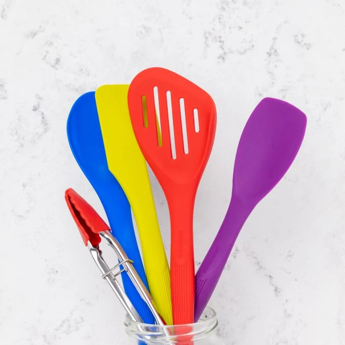 Colourworks 5 Piece Silicone Kitchen Utensils Set 4 Colourworks 5 Piece Silicone Kitchen Utensils Set - Image 2