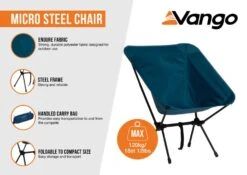 Vango Micro Steel Chair Standard -Sports Equipment Store micro steel infographic low res