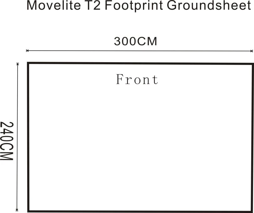 Outdoor Revolution Movelite T2/Turismo Footprint Groundsheet (300cm X 240cm) 5 Outdoor Revolution Movelite T2/Turismo Footprint Groundsheet (300cm X 240cm) - Image 3