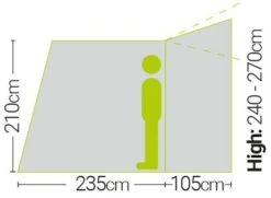 Quest Falcon 300 High Poled Drive Away Awning -Sports Equipment Store quest falcon 300 poled drive away awning high 3