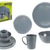 Summit 16 Piece Melamine Dining Set In Grey -Sports Equipment Store summit dining set
