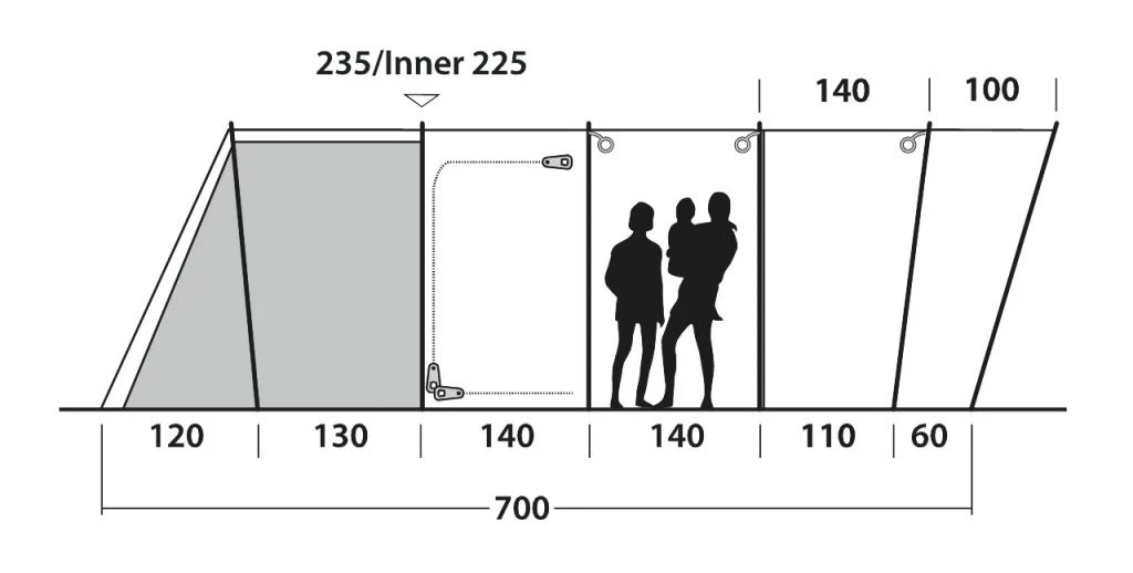 Outwell Vermont 7PE Tent 7 Outwell Vermont 7PE Tent - Image 5