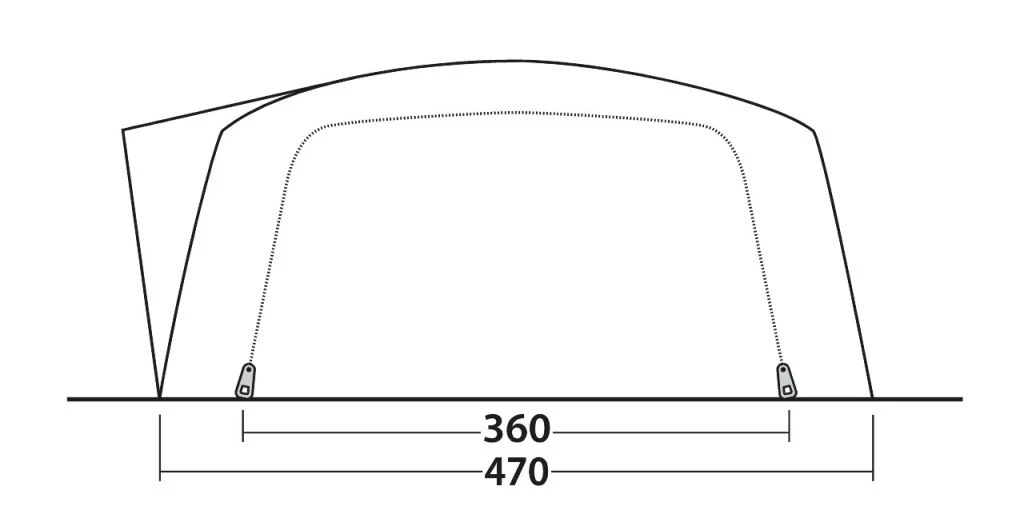 Outwell Vermont 7PE Tent 8 Outwell Vermont 7PE Tent - Image 6